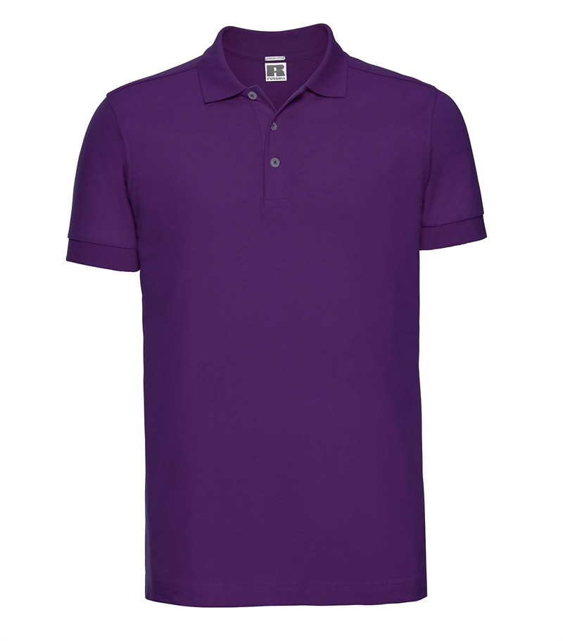 Russell-Mens-Stretch-Polo-566M-ultra-purple-bueste-front