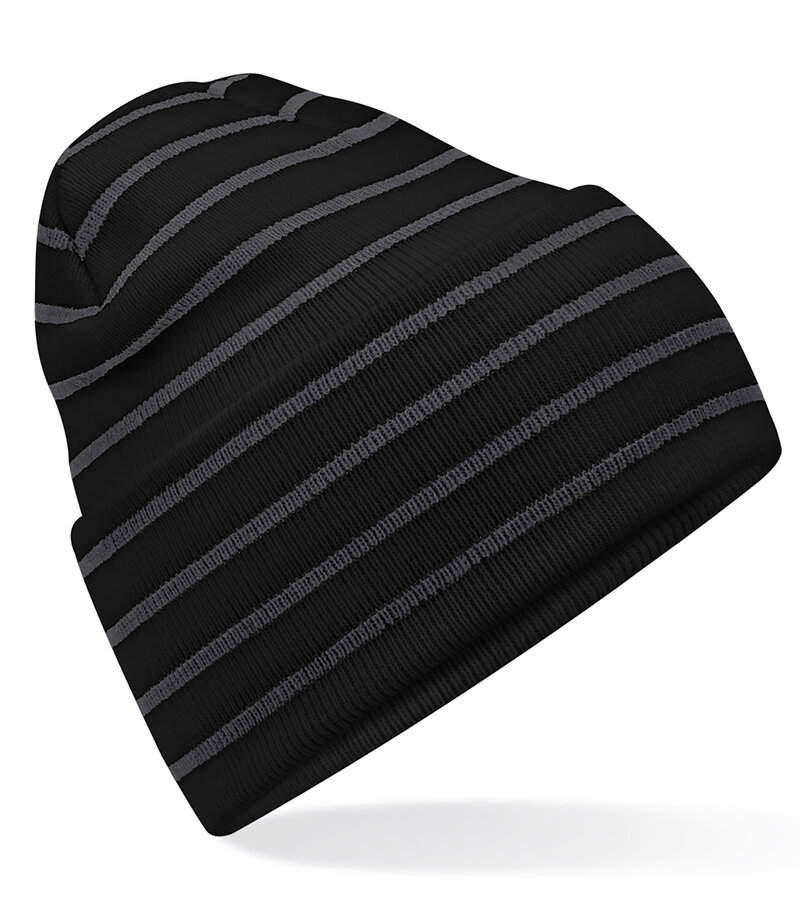 Beechfield_Original-Deep-Cuffed-Striped-Beanie_B39R_black_graphite-grey