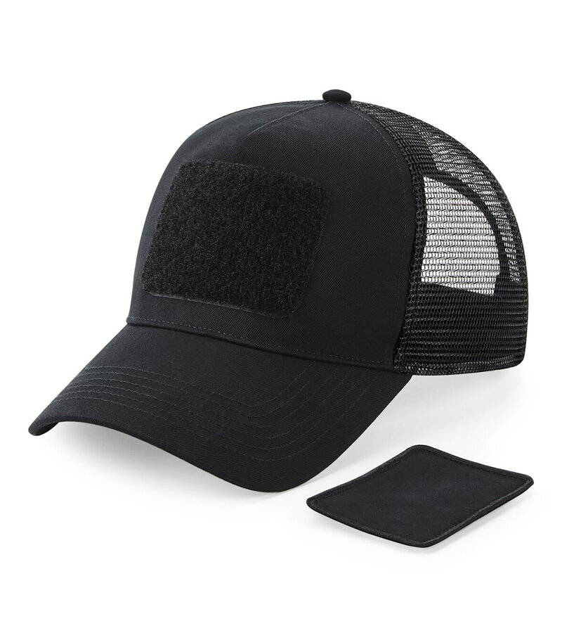 Beechfield_Removable-Patch-Snapback-Trucker_B641-Black_left