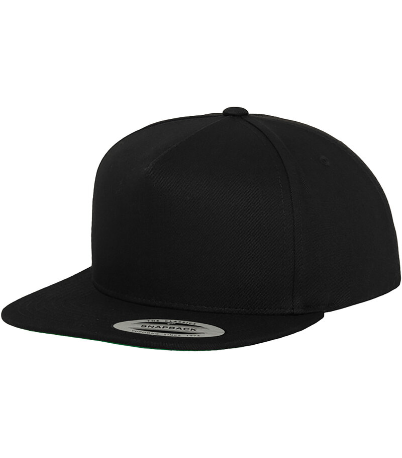 Flexfit-Yupoong_Classic-5-Panel-Snapback_FF6007_6007_black_angle