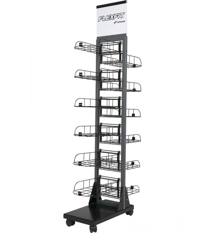 Flexfit-Yupoong_Flexfit-Multi-Display-one_FF-006_FF-006_black-grey_angle_shelves