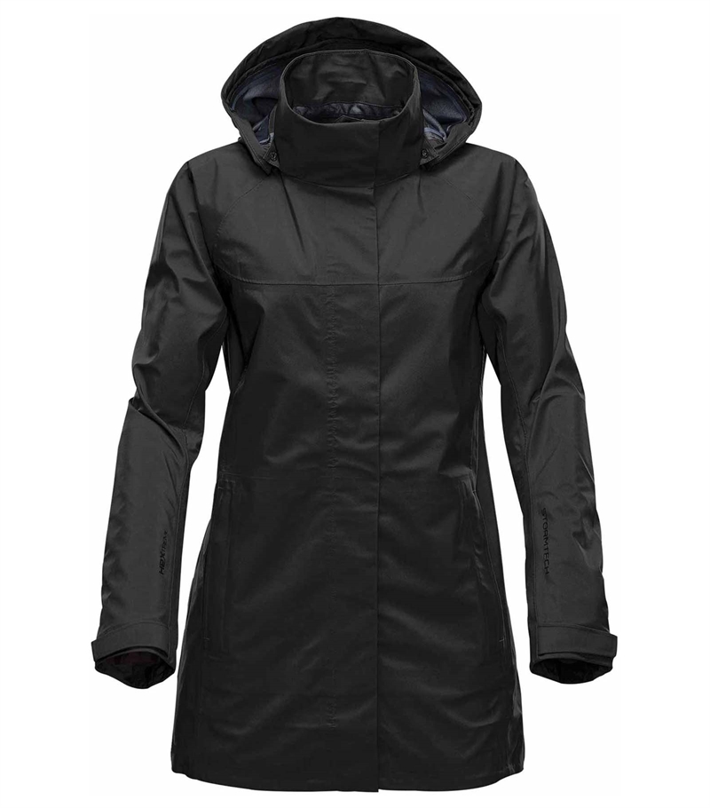 Stormtech-Womens-Mission-Technical-Shell-XNJ-1W-FRONT-HOOD-DOWN-BLACK