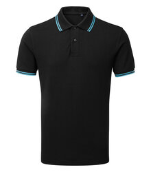Asquith_Fox_Mens-Classic-Fit-Tipped-Polo_AQ011_Black_Turquoise_FT