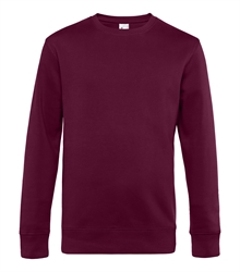 B&C_P_WU01K_King-crew-neck_dark-cherry_front_