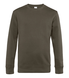 B&C_P_WU01K_King-crew-neck_khaki_front_