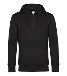 B&C_P_WU03K_KING-zipped-hood_black-pure_front_