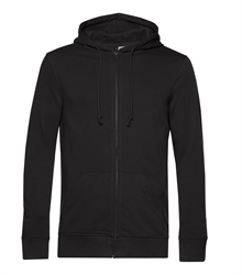 B&C_P_WU35B_Organic-zipped-hood_black-pure_front_