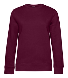 B&C_P_WW01Q_Queen-crew-neck_women_dark-cherry_front_