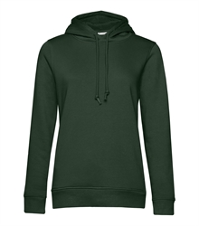 B&C_P_WW34B_Organic-hooded_women_forest-green_front_