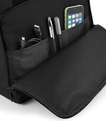 BagBase_Twin-Handle-Roll-Top-Backpack_BG118-Black-organiser-pocket