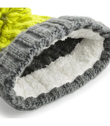 Beechfield_Apres-Beanie_B437_Light-Grey-Citron-fleece-lining