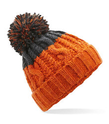 Beechfield_Apres-Beanie_B437_Orange-Graphite-Grey