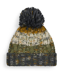 Beechfield_Corkscrew-Pom-Pom-Beanie_B486_autumn-moss_flat-shot