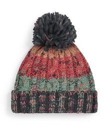 Beechfield_Corkscrew-Pom-Pom-Beanie_B486_watermelon-breeze_flat-shot