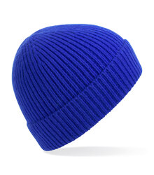 Beechfield_Engineered-Knit-Ribbed-Beanie_B380_Bright-Royal