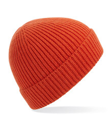 Beechfield_Engineered-Knit-Ribbed-Beanie_B380_Fire-Red