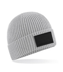 Beechfield_Fashion-Patch-Beanie_B442R_light-grey_black