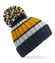 Beechfield_Hygge-Striped-Beanie_B392_Dijon-Blue