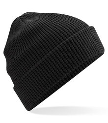 Beechfield_Organic-Cotton-Waffle-Beanie_B52N_Black