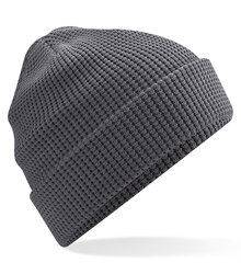 Beechfield_Organic-Cotton-Waffle-Beanie_B52N_Graphite-Grey