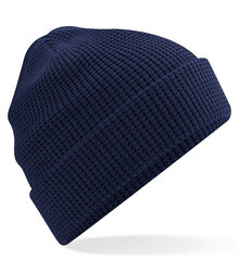 Beechfield_Organic-Cotton-Waffle-Beanie_B52N_Oxford-Navy