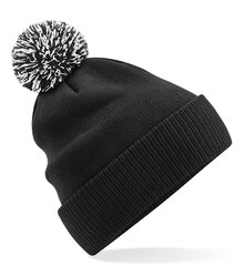 Beechfield_Recycled-Snowstar-Beanie_B450R_Black-White