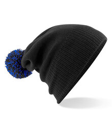 Beechfield_Snowstar-Duo-Beanie_B450_Black-Bright-Royal-slouch