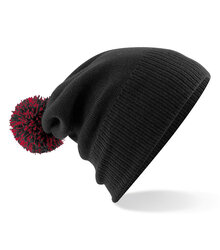 Beechfield_Snowstar-Duo-Beanie_B450_Black-Classic-Red-slouch