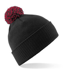 Beechfield_Snowstar-Duo-Beanie_B450_Black-Classic-Red-turn-up