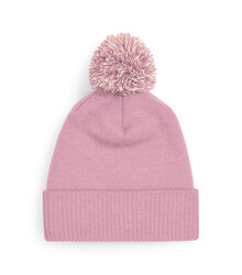 Beechfield_Snowstar-Duo-Beanie_B450_dusky-pink_off-white_flat-shot