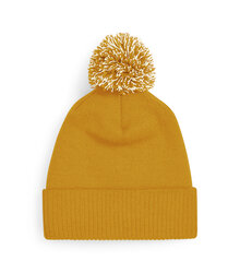 Beechfield_Snowstar-Duo-Beanie_B450_mustard_off-white_flat-shot