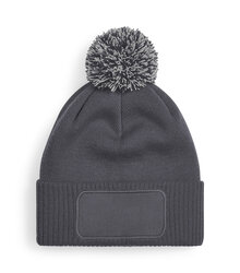 Beechfield_Snowstar-Printers-Beanie_B443_graphite-grey_light-grey_flat-shot