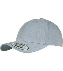 Flexfit-Yupoong_Curved-Classic-Snapback_FF7706_7706_heather-grey_angle