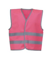 Hi Vis Reflective Border Children 2 Bands Waistcoat