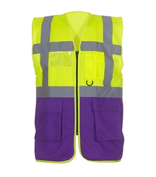 HVW801-Hi Vis Yellow-Purple