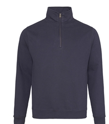 Just-Hoods-Sophomore-1-4-Zip-Sweat-JH046 NEW FRENCH NAVY (TORSO)