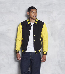 Just-Hoods_AWD_Varsity-Jacket_JH043_Jet_black_Sun_Yellow_(1)