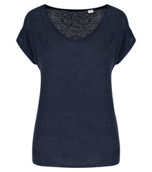 Native-Spirit_Ladies-V-neck-Linen-T-shirt_NS321_NAVYBLUE