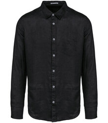 Native-Spirit_Mens-linen-shirt_NS504_BLACK