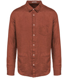 Native-Spirit_Mens-linen-shirt_NS504_BURNTBRICK