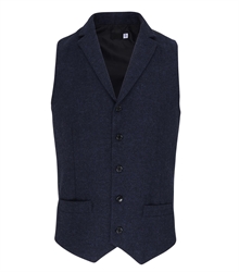 Premier-Mens-Herringebone-Waistcoat-PR625-Navy-FT