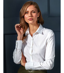 Premier_Womens-Stretch-Fit-Cotton-Poplin-Long-Sleeve-Shirt_PR344_WHITE_lifestyle0