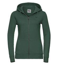 Russell-Ladies-Authentic-Zipped-Hood-266F-Bottle-green-bueste-front