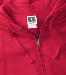 Russell-Ladies-Authentic-Zipped-Hood-266F-classic-red-bueste-detail