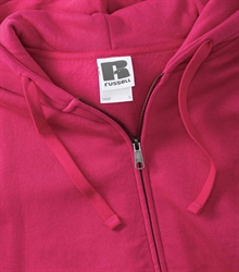 Russell-Ladies-Authentic-Zipped-Hood-266F-fuchsia-bueste-detail