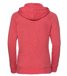 Russell-Ladies-HD-Hooded-Sweat-281F-Red-marl-back