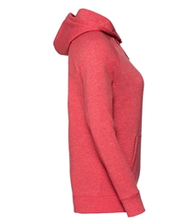 Russell-Ladies-HD-Hooded-Sweat-281F-Red-marl-side
