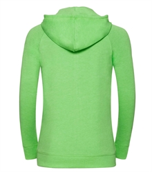 Russell-Ladies-HD-Zipped-Hood-284F-Green-Marl-back