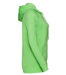 Russell-Ladies-HD-Zipped-Hood-284F-Green-Marl-side