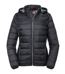 Russell-Ladies-Hooded-Nano-Jacket-R-440F-Black-front